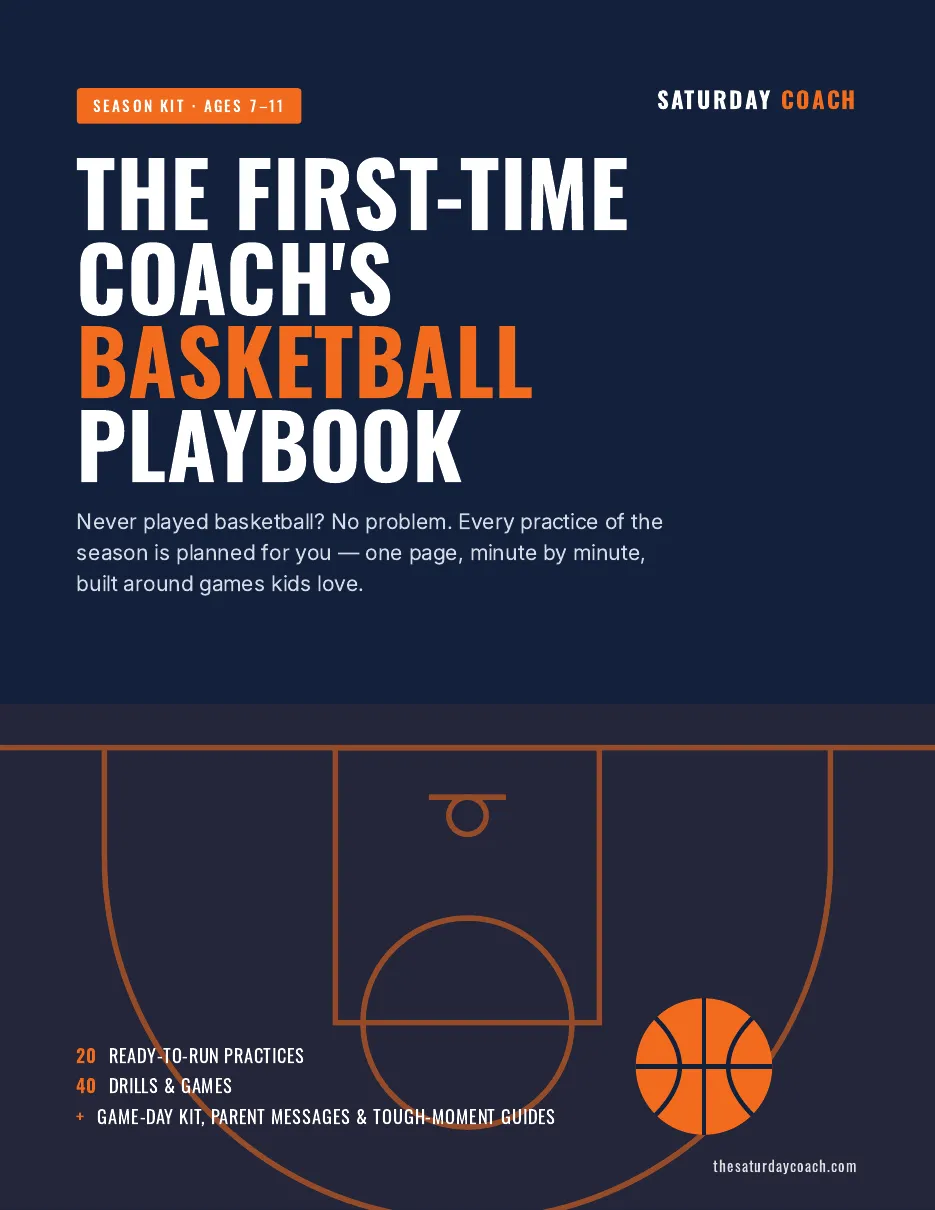 Cover of The First-Time Coach's Basketball Playbook